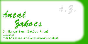antal zakocs business card